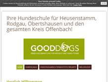 Tablet Screenshot of good-dogs.de